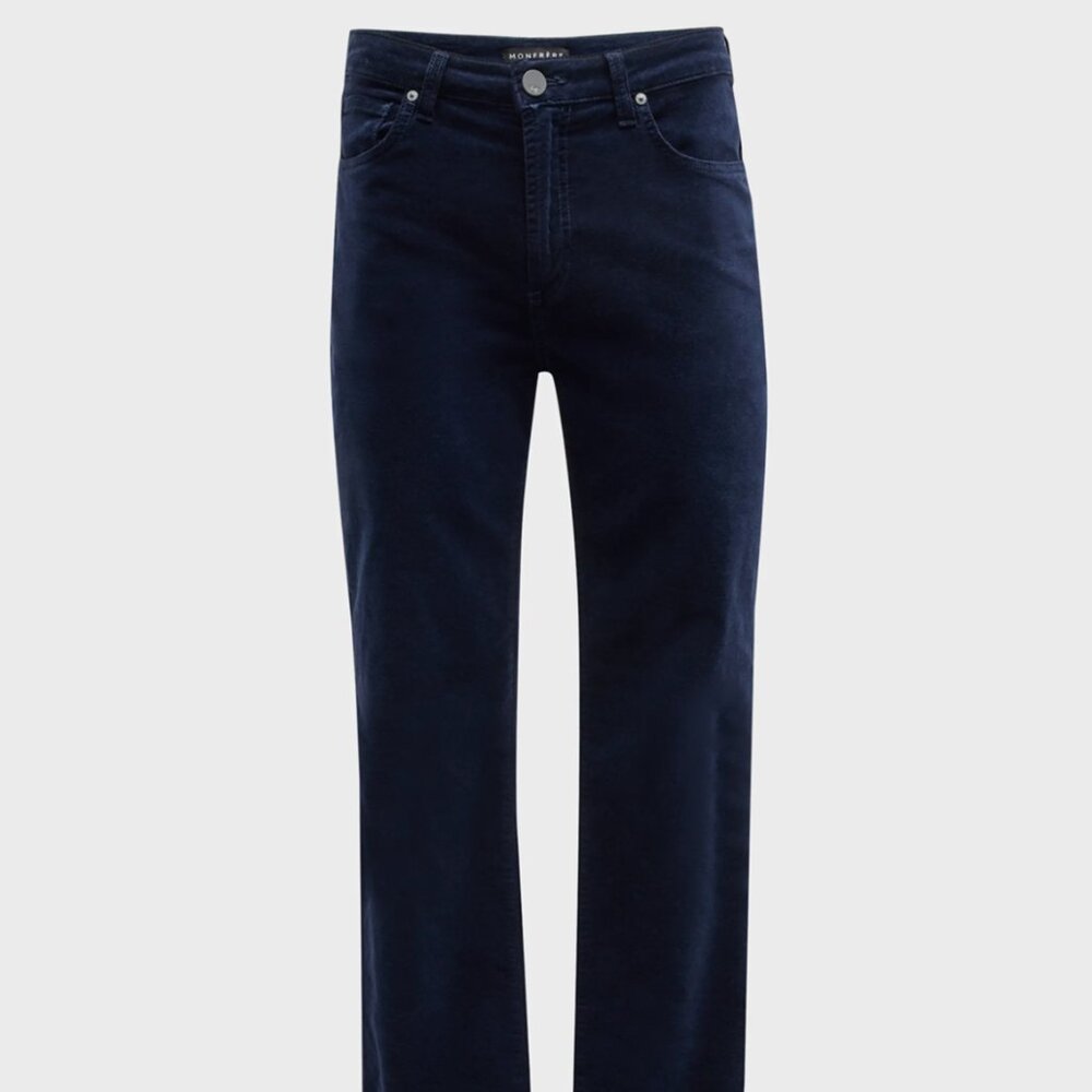 MONFRERE Brando Slim Straight Fit Jeans Wash: VELVET Midnight (Size: 33)